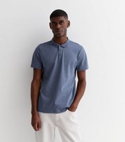 New Look Bright Blue Short Sleeve Collared Polo Shirt